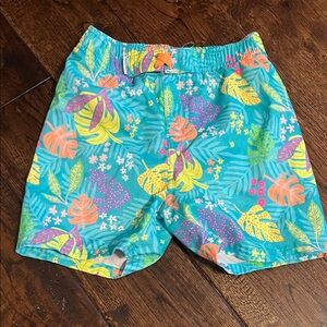 Vibrant Tropical Kids Swim Trunks